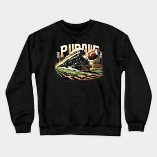 PURDUE Football Tribute - Football Purdure University Design Purdue Tribute - Football Player Crewneck Sweatshirt